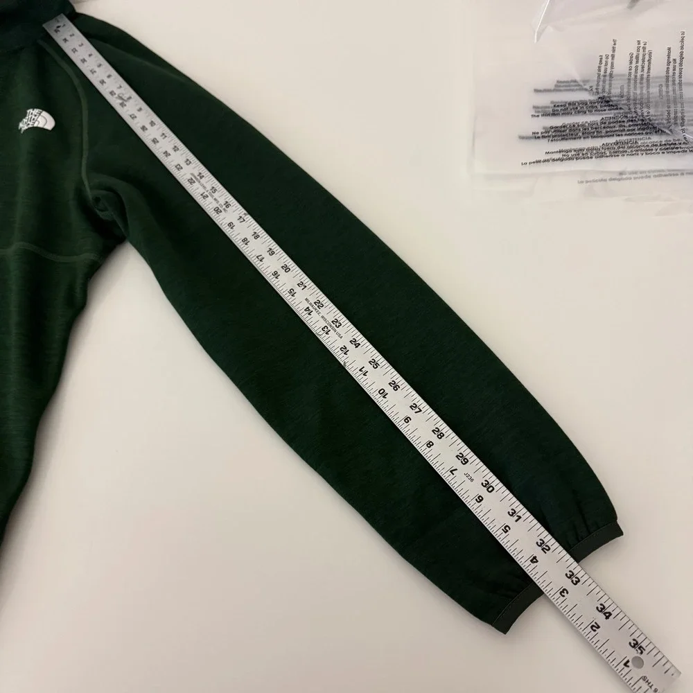 The North Face Mens XL Green Heathered Quarter Zip Fleece Pullover NF0A5G9W